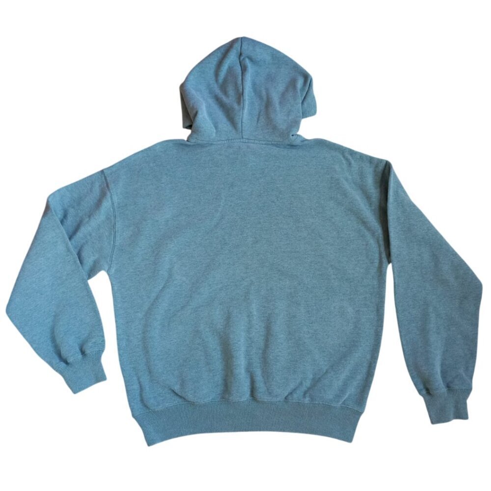 Hollister Teal Pullover Hoodie XS Unisex Classic Fleece Sweatshirt - Picture 2 of 9